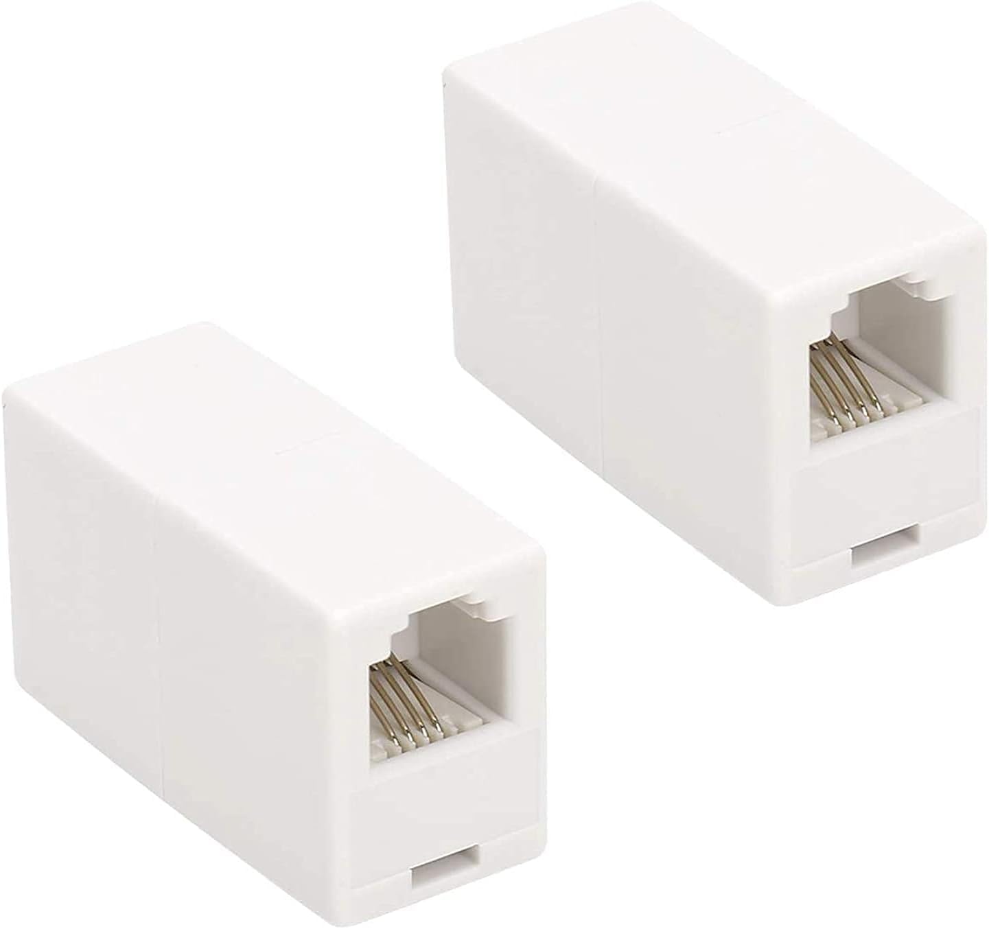 モジュラーシンセ　ケース　アダプター付き Amazon | 2個 白 モジュラー延長アダプタ RJ11 6P4C インライン